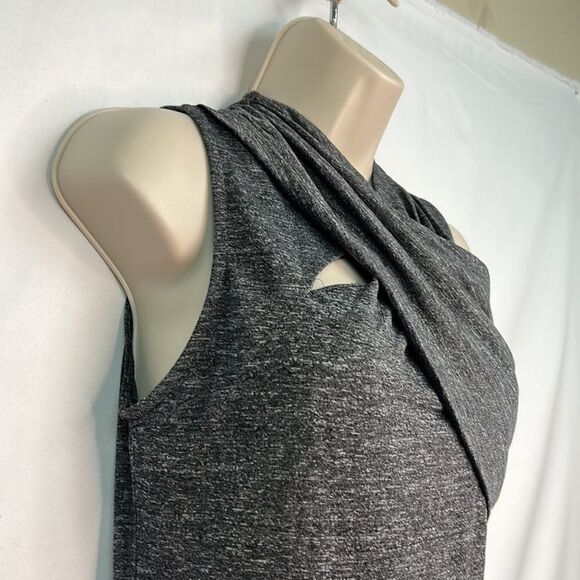Zara W & B Gray ruched dress size Medium EUC - Picture 5 of 11